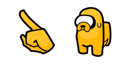 Among Us Adventure Time Jake Character Cursor