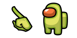 Among Us Avocado Character Cursor