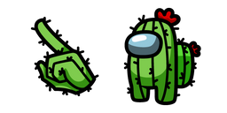 Among Us Cactus Character Cursor