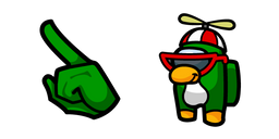 Among Us Club Penguin Rookie Character Cursor