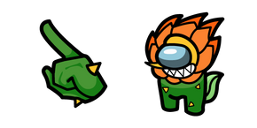 Курсор Among Us Cuphead Cagney Carnation Character