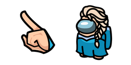 Among Us Elsa Character Cursor