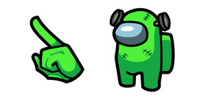 Among Us Frankenstein Character Cursor
