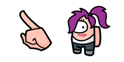 Among Us Turanga Leela Character Cursor