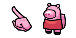 Among Us Peppa Pig Character Cursor