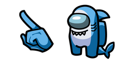 Among Us Shark Character Cursor