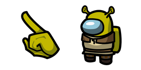 Among Us Shrek Character Cursor
