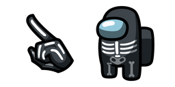Among Us Skeleton Character Cursor