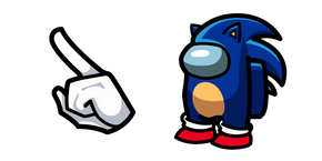 Among Us Sonic Character cursor