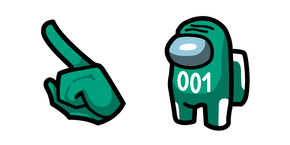 Курсор Among Us Squid Game Player 001 Character