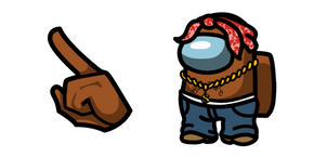 Among Us Tupac Shakur Character Cursor