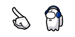 Among Us Undertale Napstablook Character Cursor