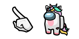 Among Us Unicorn Character Cursor