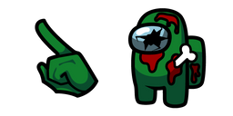 Among Us Zombie Character Cursor