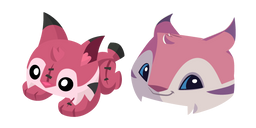 Animal Jam Lynx and Lynx Plushie Cursor