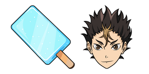Haikyuu!! Yu Nishinoya and Gari Gari kun Popsicle Cursor