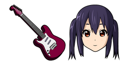 K-ON Azusa Nakano and Guitar Cursor