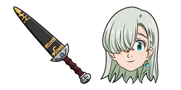 The Seven Deadly Sins Elizabeth Liones and Sword Cursor