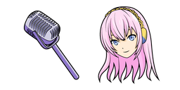 Vocaloid Megurine Luka and Microphone Cursor