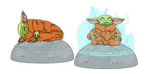 Star Wars Baby Yoda Seeing Stone cursor