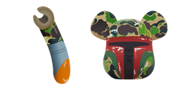 Bape and Medicom Boba Fett Cursor
