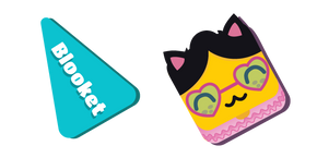 Blooket Cat with Heart Glasses Cursor