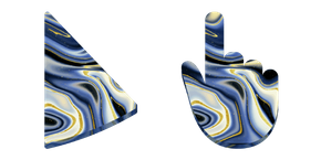 Blue and Gold Marble Cursor
