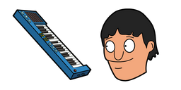 Bob's Burgers Gene Belcher and Piano Keyboard Cursor