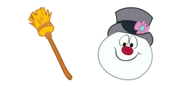 Frosty The Snowman and Broom Cursor