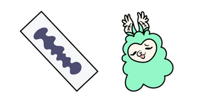 Chikn Nuggit Unnamed Llama and Nametag Cursor