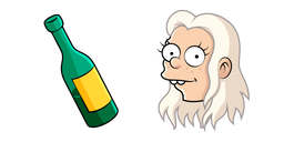 Disenchantment Queen Bean and Bottle Cursor