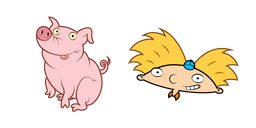 Hey Arnold! Arnold Shortman and Pig Cursor