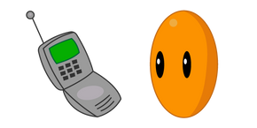 Homestar Runner Pom Pom and Phone Cursor