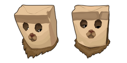 Cat in Paper Bag Mask Cursor