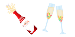 Christmas Kids Champagne Cursor