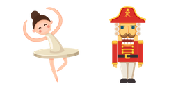 Christmas Ballerina and Nutcracker Toys Cursor