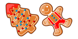 Christmas Gingerbread Tree and Man Cursor