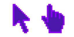 Blue Indigo Pixel Cursor