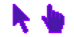 Blue Indigo Pixel Cursor