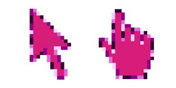 Magenta Roses Mix Pixel Cursor