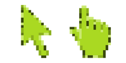 Sheen Green Pixel Cursor