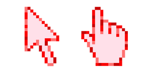 Shining Red Pixel Curseur