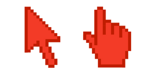 Vermilion Red Pixel Cursor