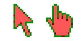 Watermelon Pixel cursor