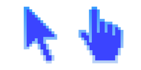 Blue Waves Pixel cursor
