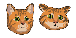 Confused Red Cat Cursor