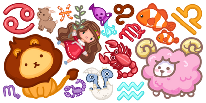 Cute Zodiac Signs collection