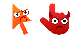 Cursoji - Pouting and Angry with Horns Face  Cursor