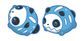 Cute Skeleton Panda Sea Squirts Cursor