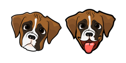 Cute Boxer Puppy Cursor